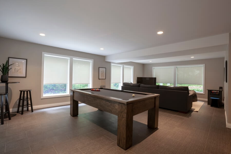 Lower level games room