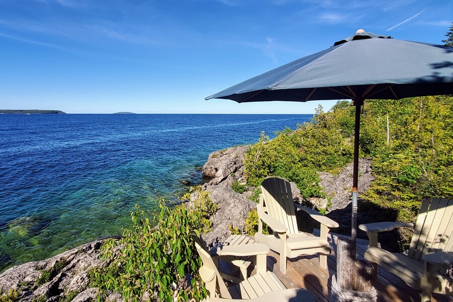 Lower shoreline deck