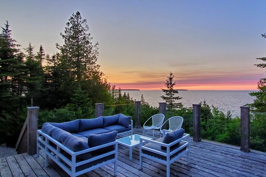 Sun setting on Georgian Bay